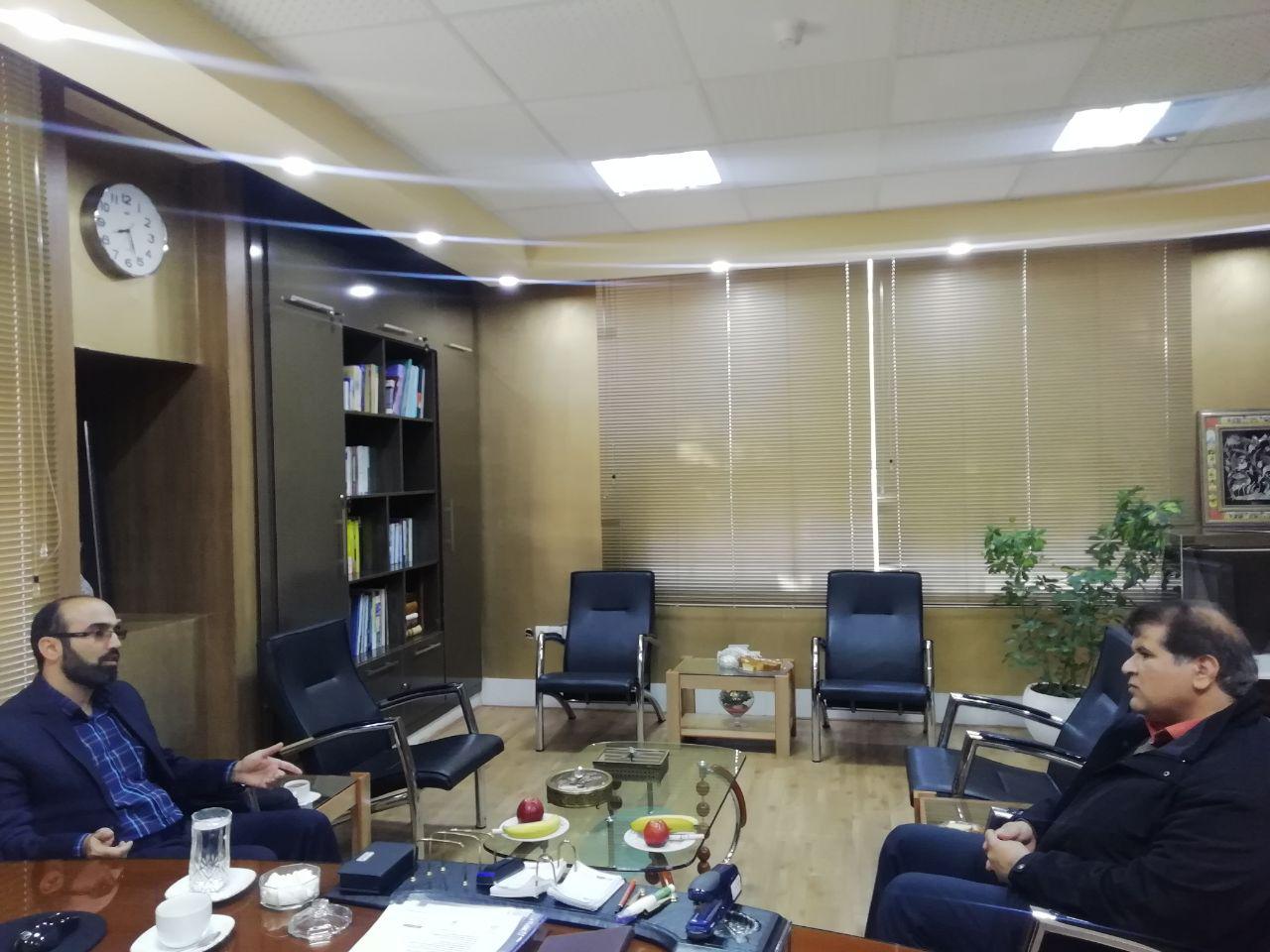 نشست رییس بسیج مهندسین بارییس سازمان  نظام مهندسی به مناسبت گرامیداشت  هفته بسیج